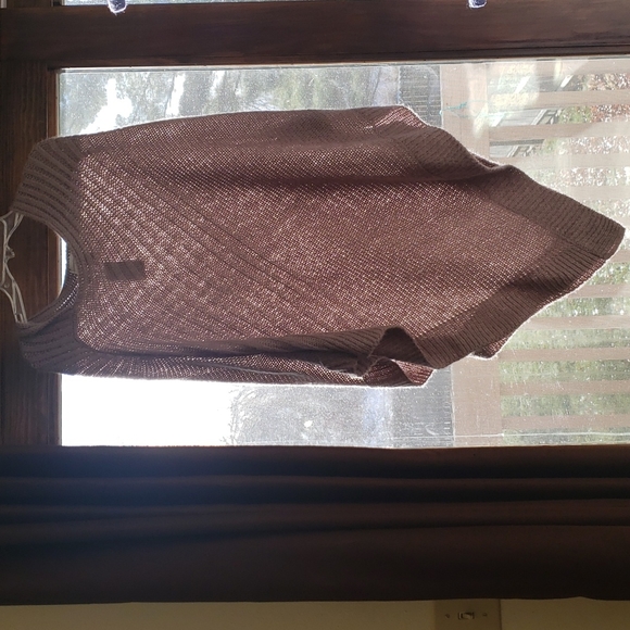 Christopher & Banks Poncho Taupe Gray /Tan OS - Picture 8 of 8